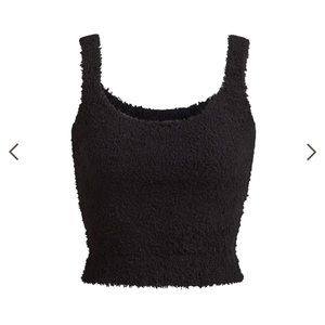 NWT SKIMS Cozy Knit Tank Onyx S/M